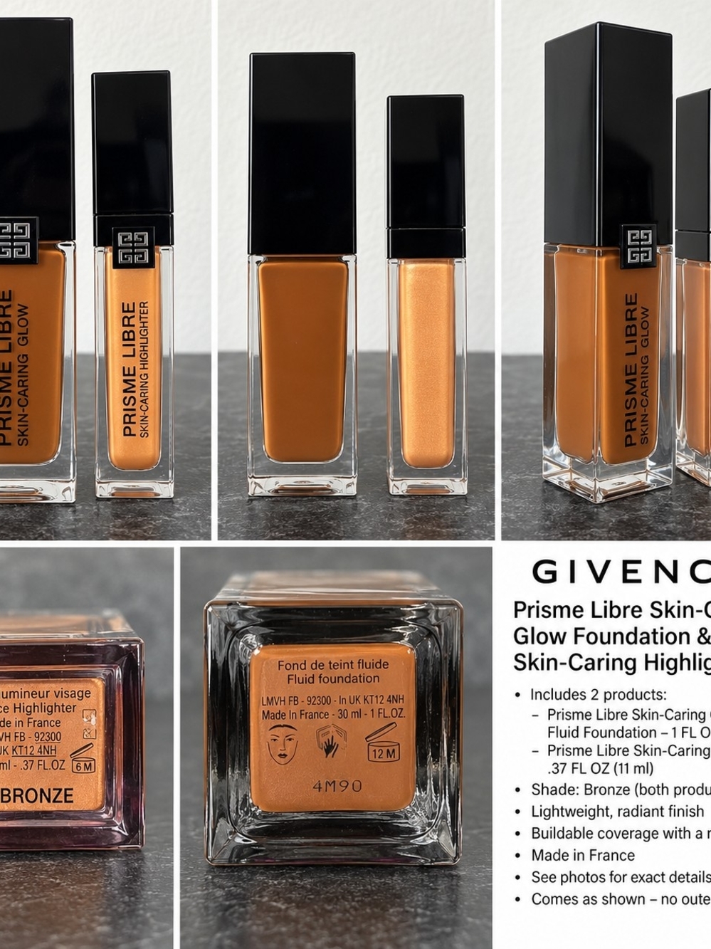 Givenchy Prisme Libre Foundation 4M90 & Bronze Highlighter Set